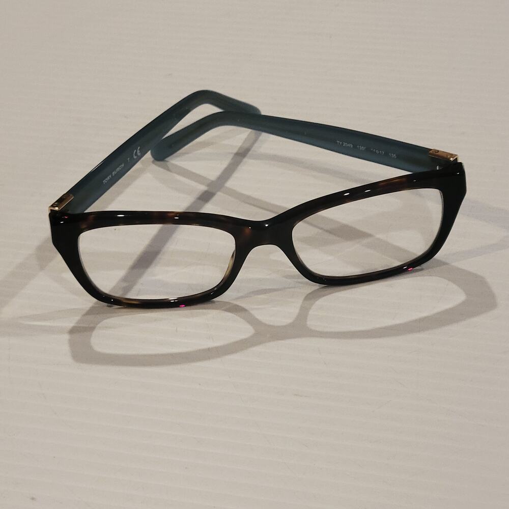 Tory Burch TY2049 1359 Eyeglasses Tortoise Blue Full Rim Frames 51-17-135